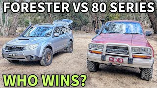 Subaru Forester XT VS 80 Series Landcruiser offroad Cobaw 2025 Off Road Subaru Forester