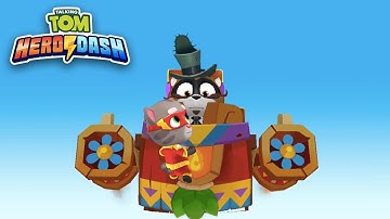 Talking Tom Hero Dash UNLOCKED NEW WORLD, DEFEATED RACCOON BOSS Android iOS Gameplay