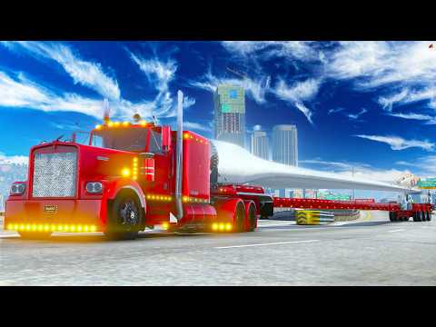 Hauling The LONGEST Oversize Load in GTA 5 RP!