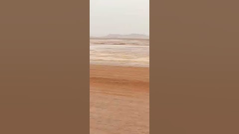 Irrigation pivot flooded due to heavy rainshower