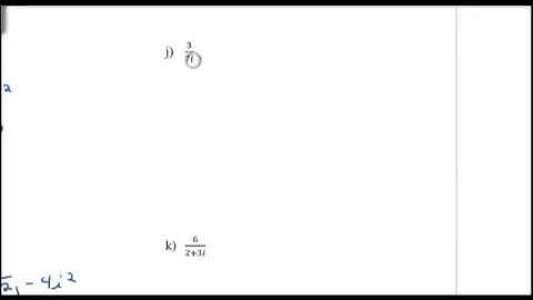 Operations with Complex Numbers - 10.7