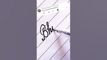 writing a name "Bhumi" in cursive #shorts