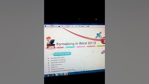 Class=5th,Subject=Computer,Topic=Formatting in Word 2013,Chapter=3rd(Reading p=1)