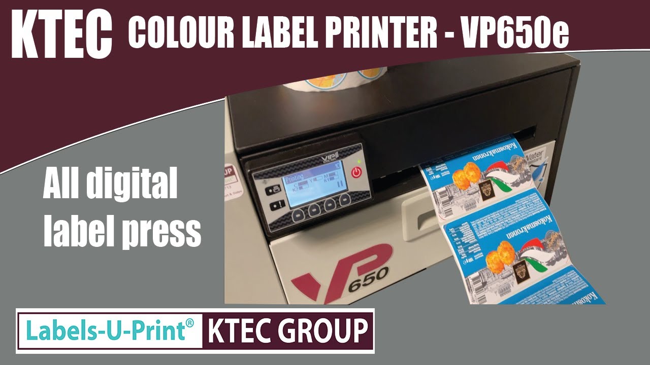 Vipcolor 650 VIPColor VIP650e - colour label printer - Labels-U-Print ® - KTEC GROUP ...