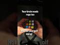 Training your focus can be done off the course. Rubix Cube mental focus.