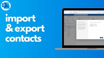 How to import and export contacts in Outlook on the Web [Microsoft 365 - Outlook Online]