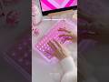 crystal pink keyboard 🎀🩷 #aesthetic #keyboard #cute #pink #shorts #typing