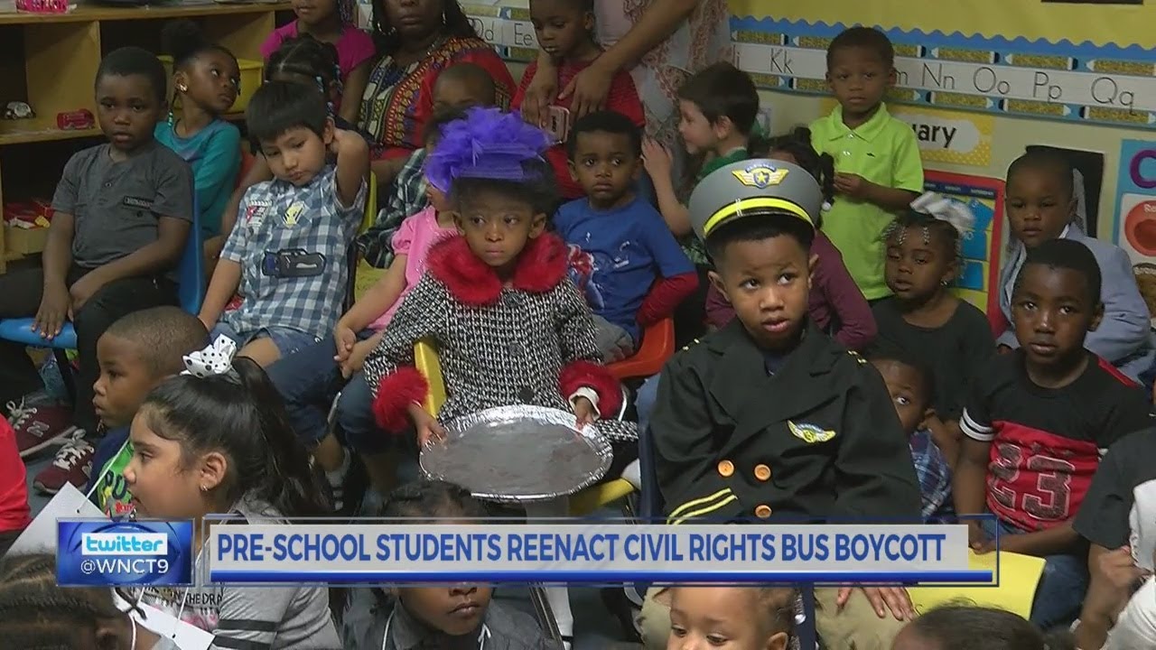Children re-enact Rosa Parks bus scene in honor of Black History Month ...