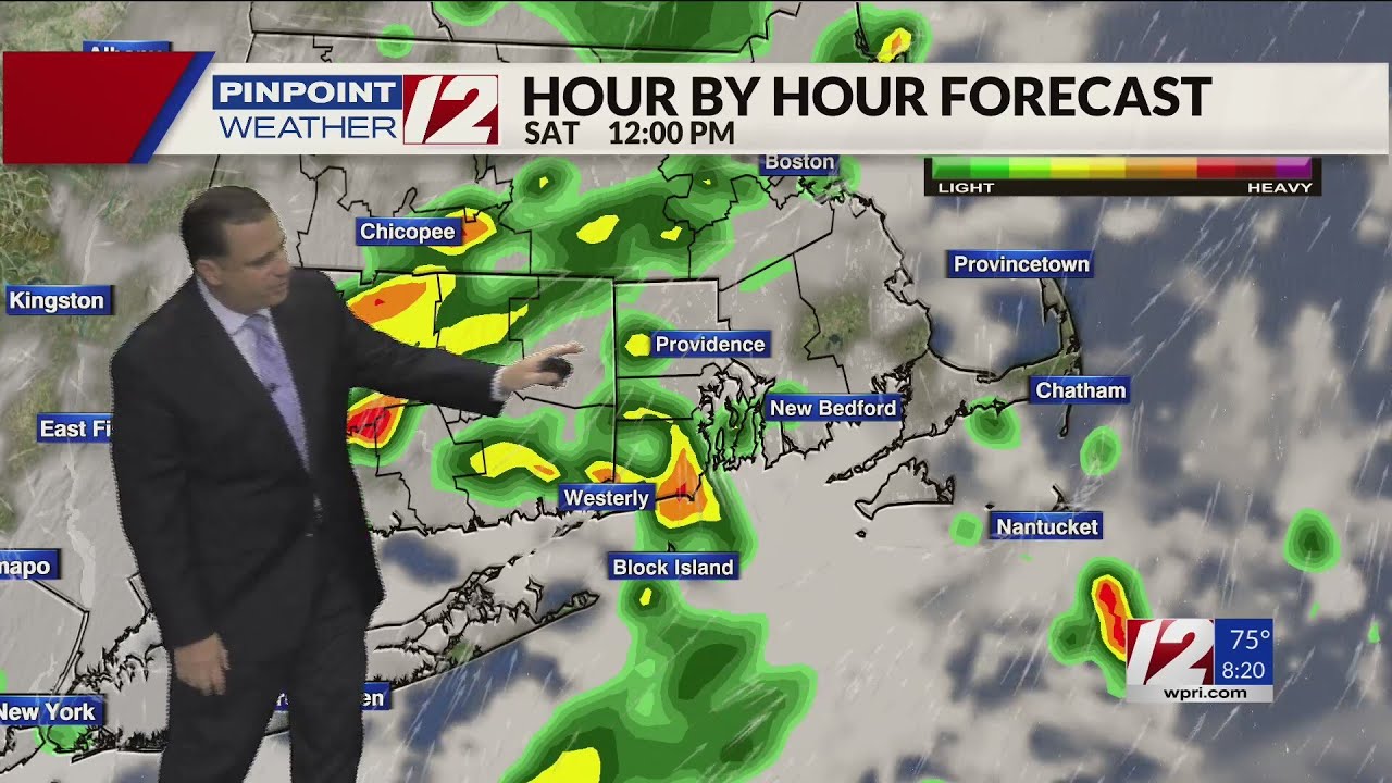 WPRI 12 Weather Forecast for 7/12/24: Shower/T'storm Today; Flood Watch ...
