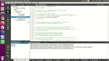 Creating ros workspace, nodes, executable using qt_creater