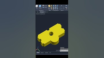 AutoCAD 3D Tutorial For Beginners #autocadshorts