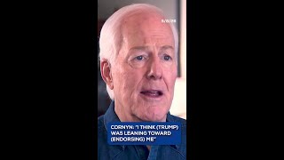 Sen. Cornyn discusses potential Trump endorsement