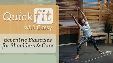 Eccentric Exercises for Shoulders & Core | Quick Fit With Cassy