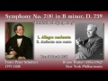 Schubert: Symphony No. 7(8) `Unfinished`, Walter & NYP (1958) シューベルト「未完成」ワルター