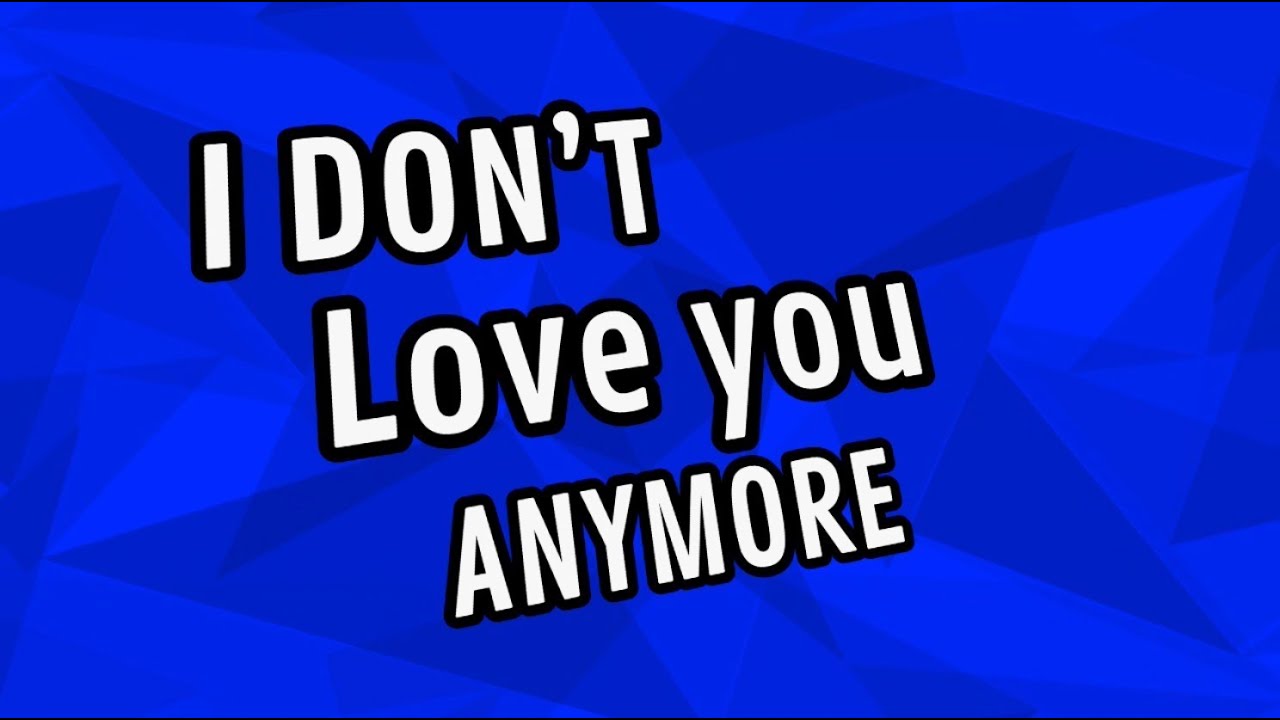 I don't love you anymore (2025) - YouTube