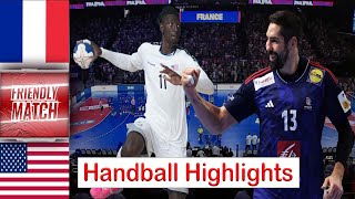 France Vs USA Handball Highlights international friendly match 2024
