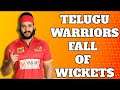 Telugu Warriors - Fall of Wickets | Chennai Rhinos | Akhil, Roshann, Thaman #A23Rummy #HappyHappyCCL