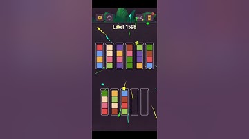 Complete Block King Sort Puzzle Level 1596 to Level 1600