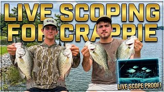 CRAPPIE FISHING LAKE EUFAULA (LIVE SCOPE)