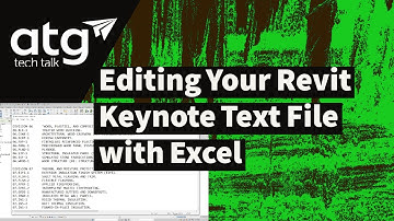Editing Your Revit Keynote Text File with Excel