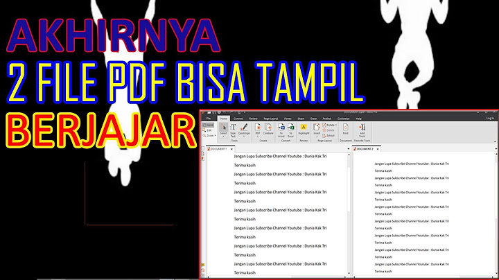 Cara menampilkan file PDF dan Word dalam satu layar