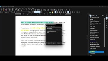 Creating styles in Libre office Part-1 | Style from selection | Drag and Drop | Loading | Updating.