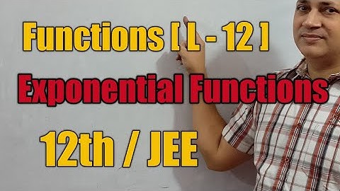 exponential function exponential  function exponential function in hindi by faculty of  kota Hd sir