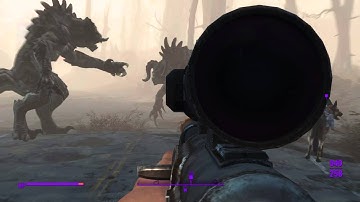 Random Deathclaw battle