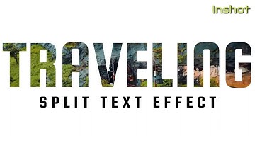 Split Screen Text Effect Ae inspired ( Inshot Tutorial )