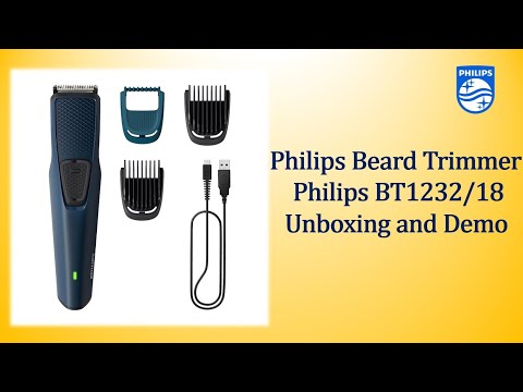 Philips Beard Trimmer - Philips BT1232/18 Trimmer Unboxing and Demo