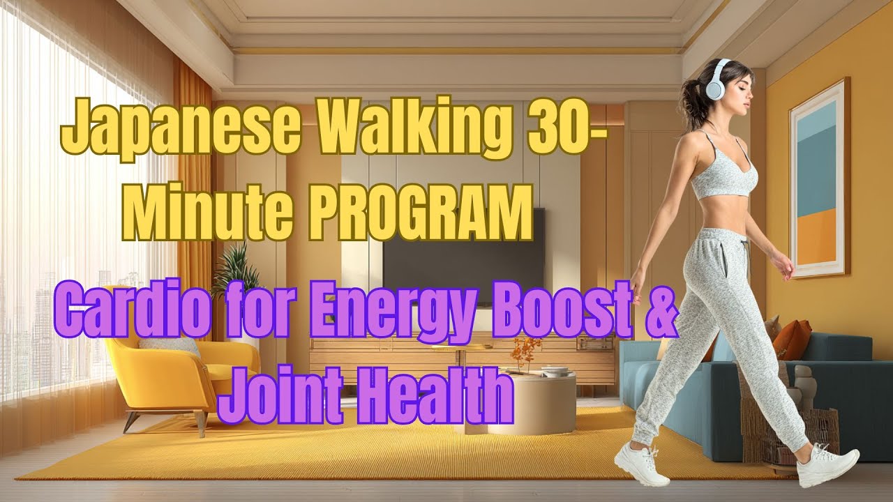 30-Min Japanese Walking Workout | Burn Belly Fat & Slim Legs at Home