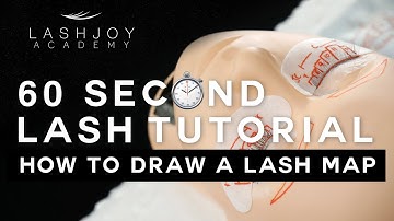 How to Draw a Lash Map [Mannequin] - 60 Second Lash Tutorial