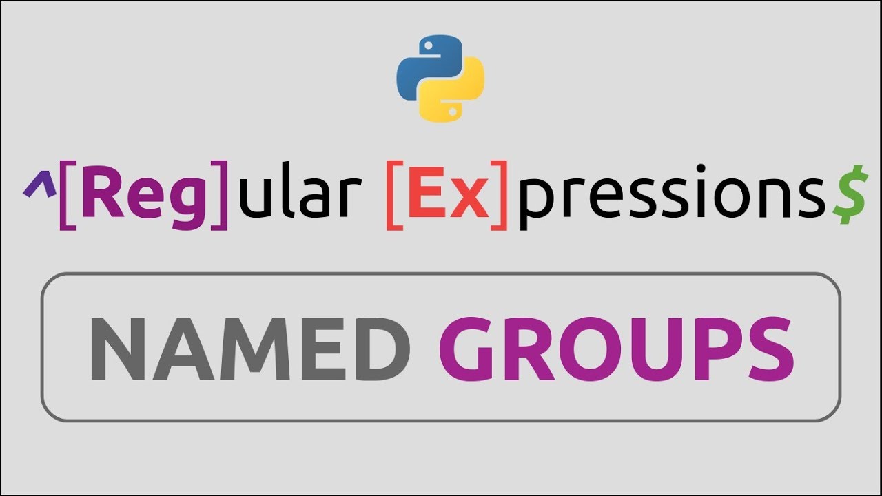 Python Regex Named Groups