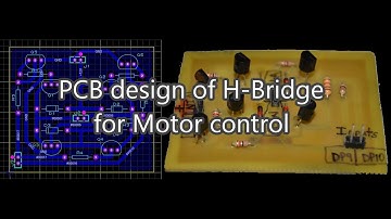 PCB design of H bridge for motor with Proteus Ares PCB design software