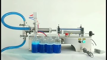 How to operate tabletop piston filler with self priming