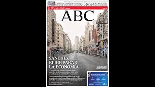 #Noticias Domingo 29 Marzo 2020 Principales Portadas Titulares Diarios Periódicos España Spain #News