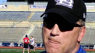 Coach Quinn Spring Football Post Practice - March 20, 2012