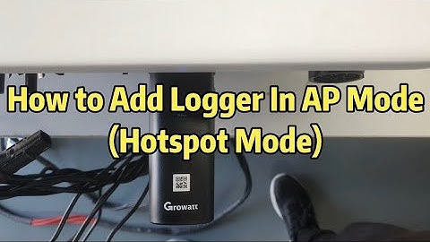 How to configure Growatt Dongle in Hotspot Mode