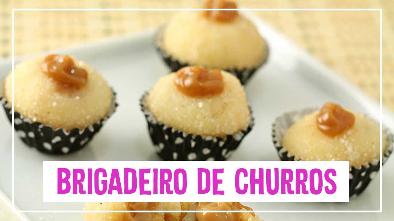 BRIGADEIRO DE CHURROS COMO FAZER UM DELICIOSO BRIGADEIRO DE CHURROS RECHEADO