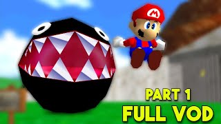 My First Time Playing Super Mario 64 - Part 1 (FULL VOD)