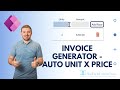 Invoice generator  unit to calculate price  enhancement 1