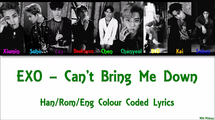 Cant bring me down exo lyrics