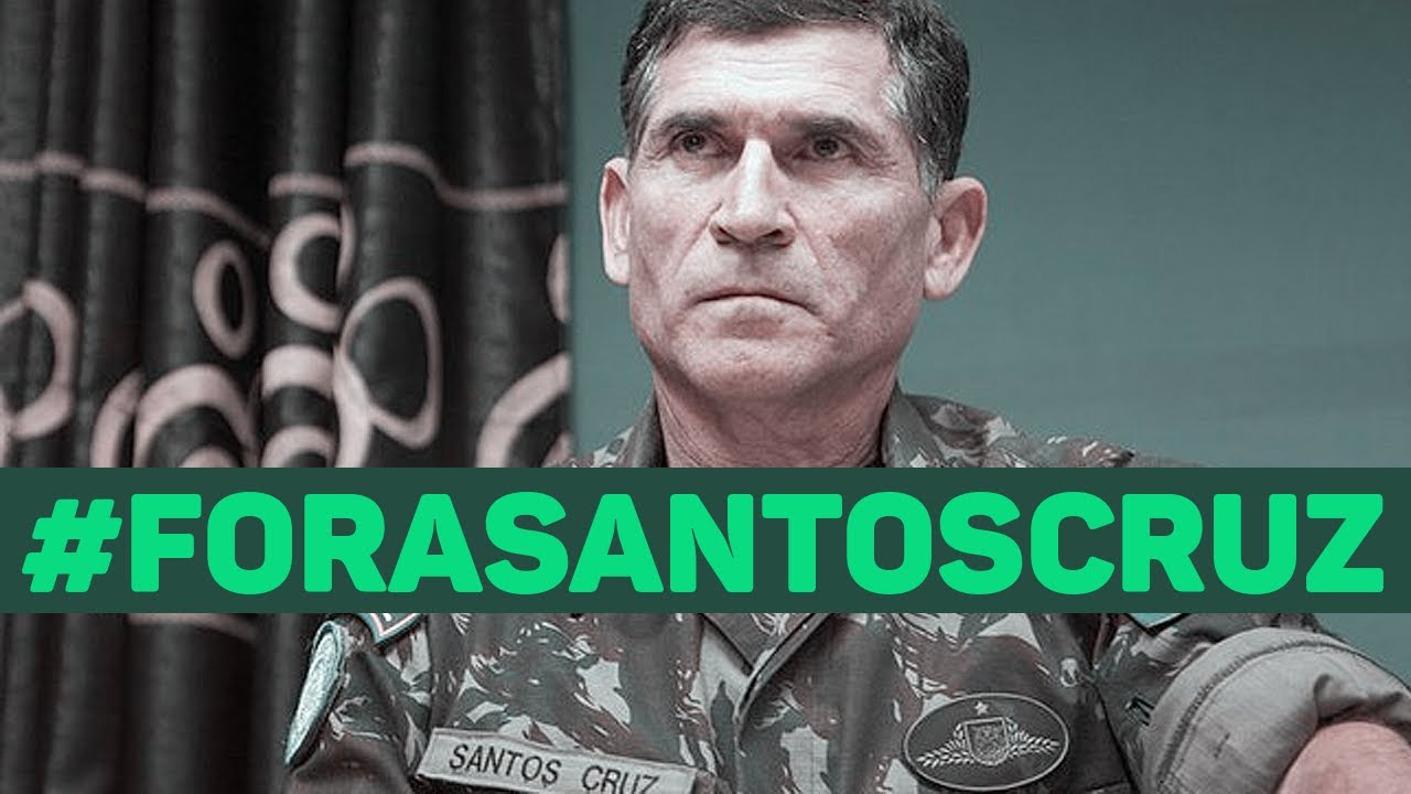 Olavetes x Militares: Santos Cruz vira alvo de Bolsonaro