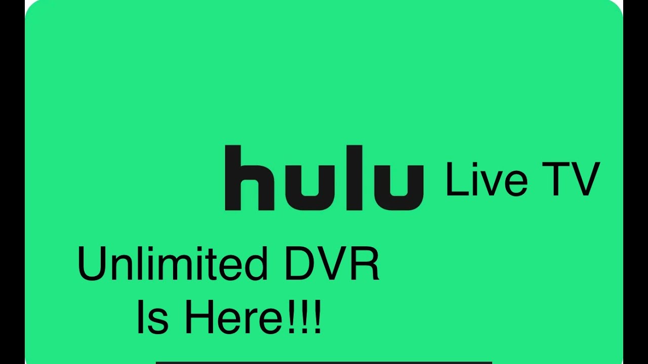 A.K.A Hulu Live TV | Unlimited DVR (It’s Live! 