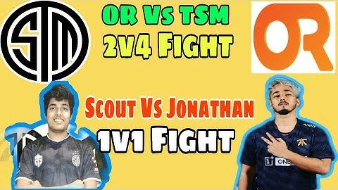 TSM 2v4 against OR in PMWL| Jonathan vs scout 1v1 in PMWL | OR vs TSM fight