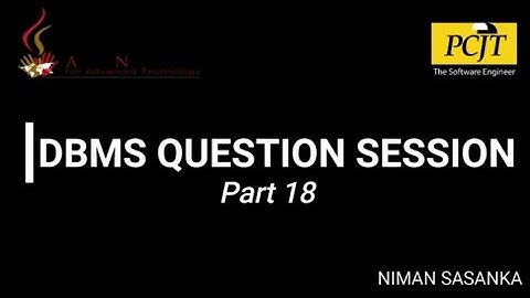 Database Management System Question Session part 18 #dbms #question