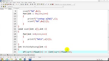 Bài tập c _ Bài 58 : Tìm số chính phương đầu tiên trong mảng 1 chiều các số nguyên