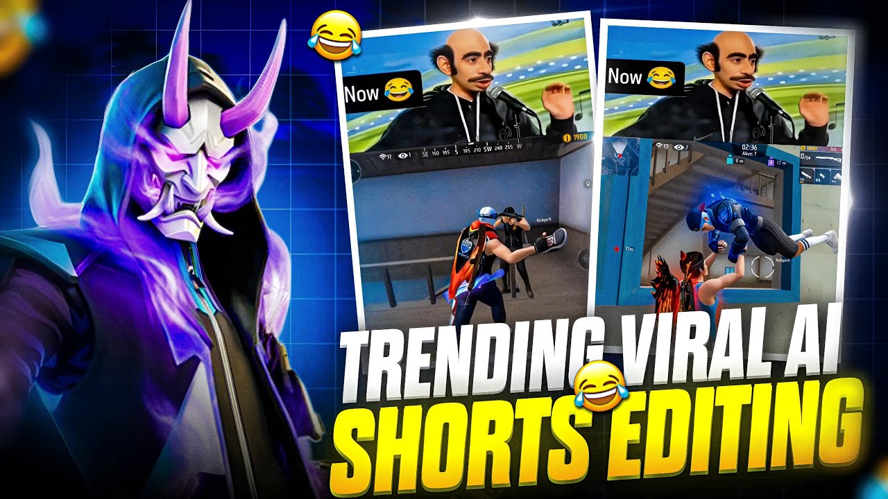VIRAL 🔥 free fire funny AI Shorts Editing tutorial | How to Make Free ...