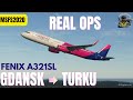 Fenix A321SL | Real World Wizz Air A321 Ops | Gdańsk to Turku | MSFS2020 Live Full Flight