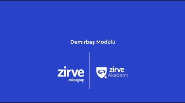 Zirve | Demirbaş Modülü